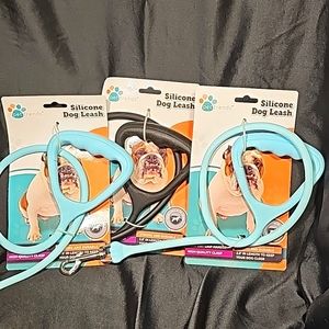 Pet Trends Silicone Strong Dog Leashes - Pack of 3